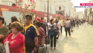 Fieles de San Judas Tadeo forman largas colas para ingresar a iglesia San Francisco. / Video: Canal N