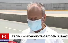 Le roban el miniván a un anciano cuando recogía su pavo en Los Olivos - Noticias de minivan