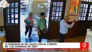 Le robaron 60 mil soles con el cuento de las monedas de oro. Foto y video: América Noticias
