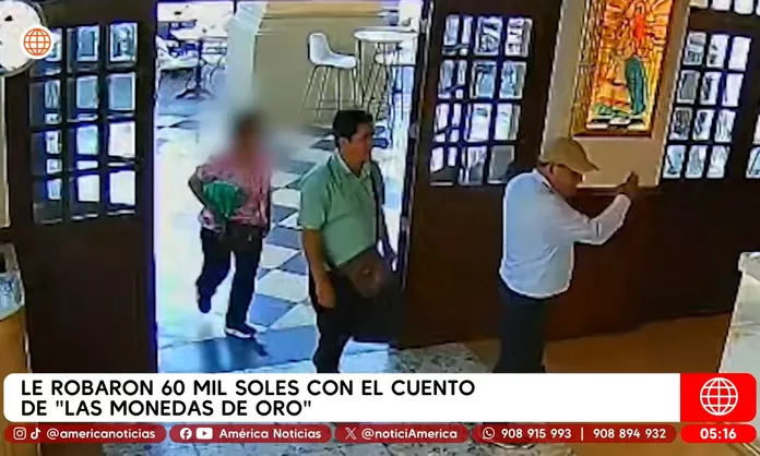 Robaron 60 mil soles con el cuento de las monedas de oro