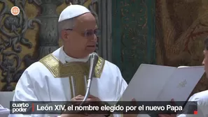 León XIV, el nombre elegido por el nuevo Papa. Video: Cuarto Poder