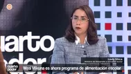 Lesly Shica asegura recibir amenazas y presiones por reformas en alimentación escolar