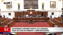 Ley agraria. América Noticias