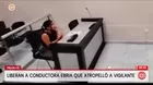 Liberan a conductora que atropelló ebria a vigilante en Trujillo