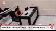 Liberan a conductora que atropelló ebria a vigilante en Trujillo