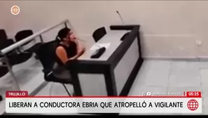 Liberan a conductora que atropelló ebria a vigilante en Trujillo. Foto y video: América Noticias