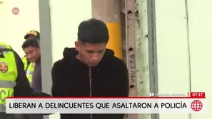 Liberan a delincuentes que robaron a policía y chocaron patrullero en Surco. Foto y video: AN