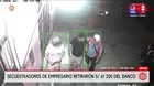 Liberan a empresario secuestrado en Los Olivos