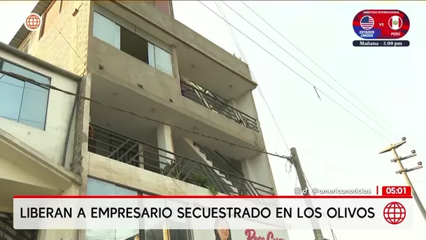 Liberan a empresario secuestrado en Los Olivos tras robarle dinero. Foto: América Noticias