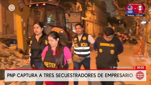 Liberan a empresario secuestrado en Los Olivos tras robarle dinero. Foto: América Noticias