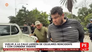 Vuelve a la calle ladrón de celulares reincidente y con condena vigente. Foto y video: Unidad de investigación