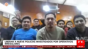 Liberan a nueve policías investigados por operativos irregulares. Foto y video: Unidad de investigación