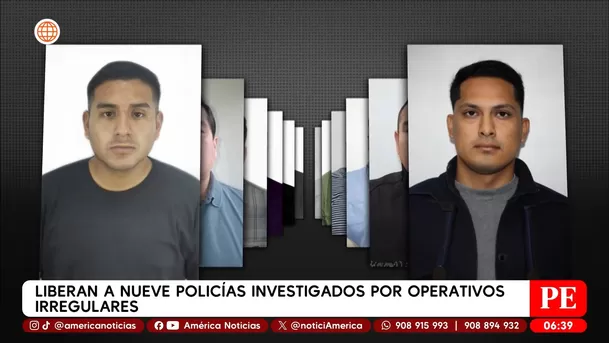 Liberan a nueve policías investigados por operativos irregulares. Foto: Unidad de investigación