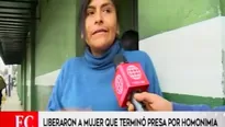 Norma Capcha fue por fin puesta en libertad