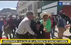 La Libertad: Alcalde de Sanagorán fue arrastrado por ronderos y vecinos para que responda por obra - Noticias de ronderos
