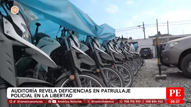 Auditoría revela deficiencias en patrullaje policial en La Libertad. Foto: América Noticias