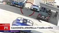 Camioneta atropelló y mató a niña en La Libertad. Foto y video: América Noticias