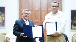 César Acuña y Juan José Santiváñez. Foto: Mininter. Video: Canal N