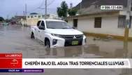 La Libertad: Chepén quedó bajo el agua tras torrenciales lluvias