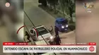 La Libertad: Detenido escapa de patrullero policial en Huamachuco