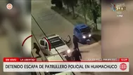 La Libertad: Detenido escapa de patrullero policial en Huamachuco