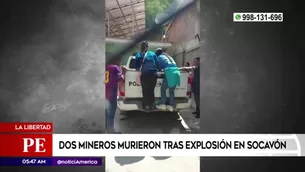 Accidente en mina artesanal. América Noticias