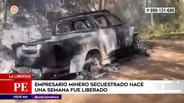 Liberan a empresario minero en La Libertad. Foto: América Noticias