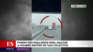 Pasajeros, desde otro vehículo, grabaron el asalto y llamaron a la policía.