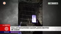 Socavones camuflados dentro de casas en La Libertad. Foto y video: América Noticias