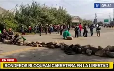 La Libertad: Paro de ronderos bloquea carreteras - Noticias de bloqueo