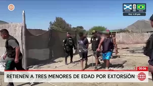 Retienen a tres menores por extorsión en La Libertad. Foto y video: América Noticias