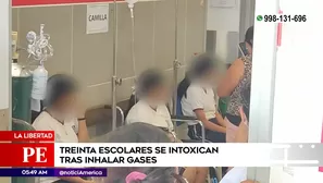 Escolares intoxicados en La Libertad. Foto y video: América Noticias