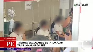 Escolares intoxicados en La Libertad. Foto y video: América Noticias