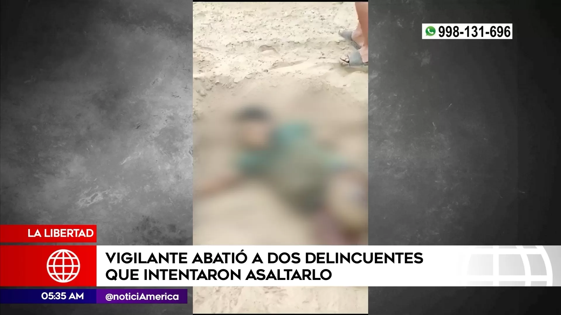 Hombre abatió a delincuentes en La Libertad. Foto: América Noticias