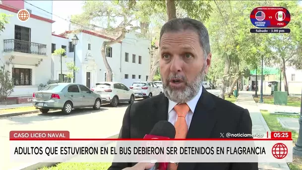 Caso Liceo Naval: Adultos que estuvieron en bus debieron ser detenidos en flagrancia, según abogado. Foto: América Noticias Caso Liceo Naval: Adultos que estuvieron en bus debieron ser detenidos en flagrancia, según abogado. Foto: América Noticias