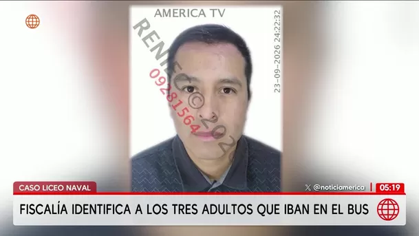 Fiscalía identifica a los tres adultos que iban en el bus por caso Liceo Naval. Foto: América Noticias Fiscalía identifica a los tres adultos que iban en el bus por caso Liceo Naval. Foto: América Noticias