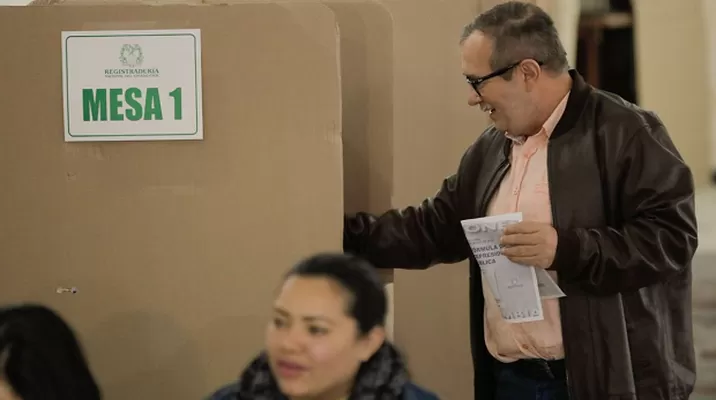Rodrigo Londoño. Foto: Twitter: @TimoFARC Rodrigo Londoño. Foto: Twitter: @TimoFARC