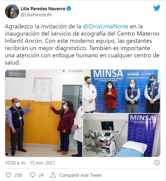 Lilia Paredes: “Es importante una atención médica con enfoque humano”