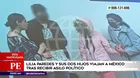 Lilia Paredes y sus hijos viajaron a México tras recibir asilo político