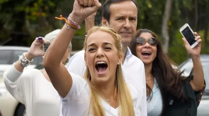 Lilian Tintori, esposa de Leopoldo López. Foto: AFP. Lilian Tintori, esposa de Leopoldo López. Foto: AFP.