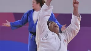 Yuliana Bolívar, judoca venezolana nacionalizada peruana. Foto: AFP