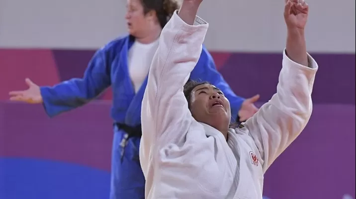 Yuliana Bolívar, judoca venezolana nacionalizada peruana. Foto: AFP Yuliana Bolívar, judoca venezolana nacionalizada peruana. Foto: AFP