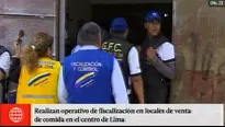 El operativo se realizó en el centro de Lima