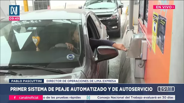 Lima Expresa presentó primer sistema de peaje automatizado y de autoservicio. Foto: Canal N