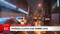 Inusual lluvia sobre Lima.