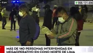 Lima Norte: Más de 140 personas intervenidas tras incumplir con la orden de inmovilizacion social