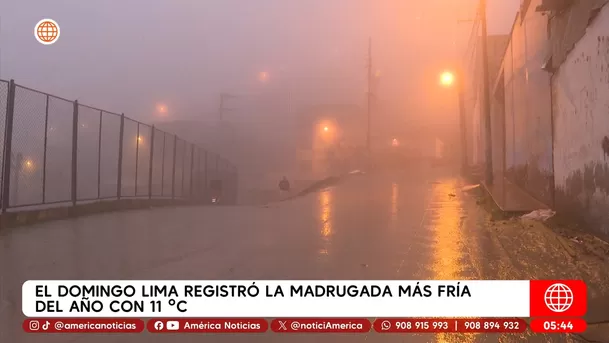 Lima registró su madrugada más fría del año con 11 °C. Foto: América Noticias Lima registró su madrugada más fría del año con 11 °C. Foto: América Noticias