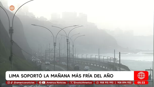 Lima soportó la mañana más fría del año, según Senamhi. Foto: América Noticias