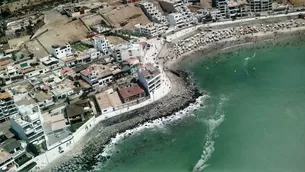 Vista panorámica de las playas al sur de Lima. Foto: América Noticias.