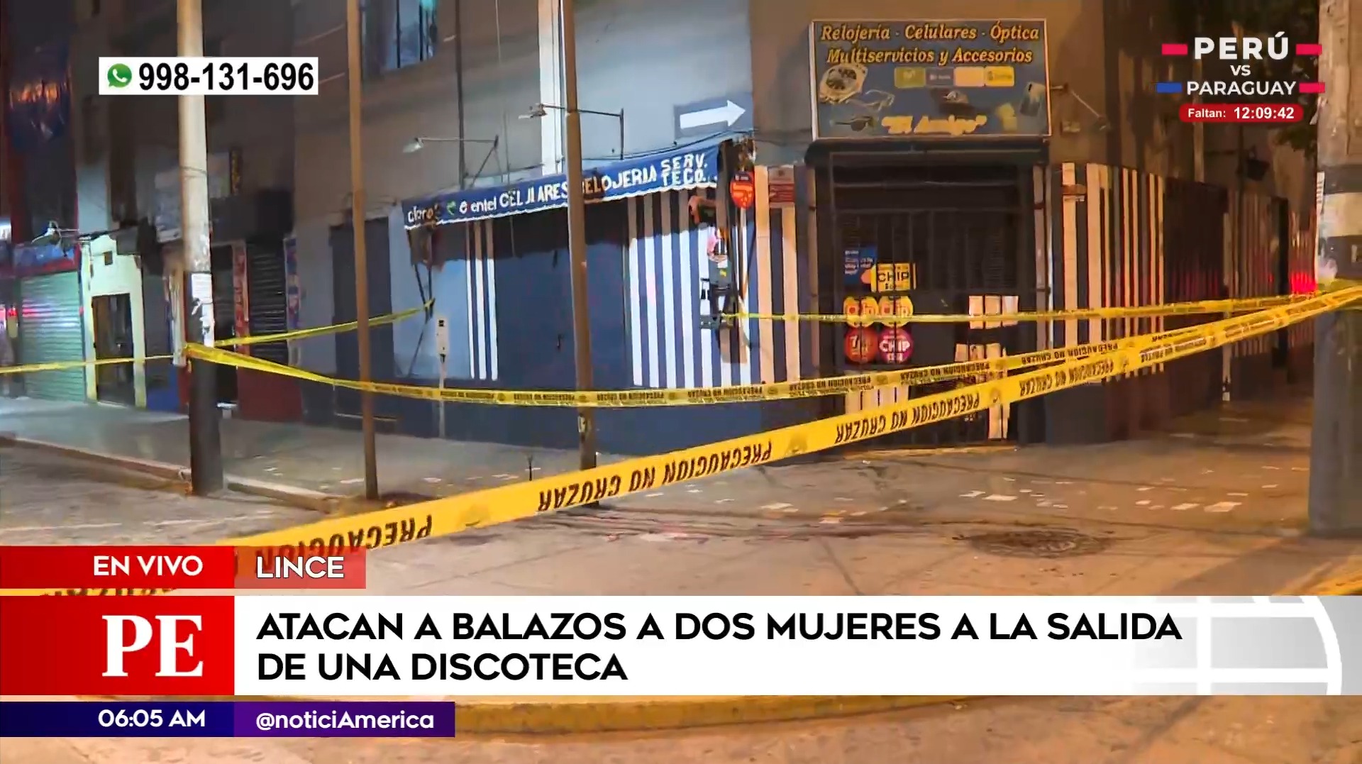 Balacera en Lince. Foto: América Noticias